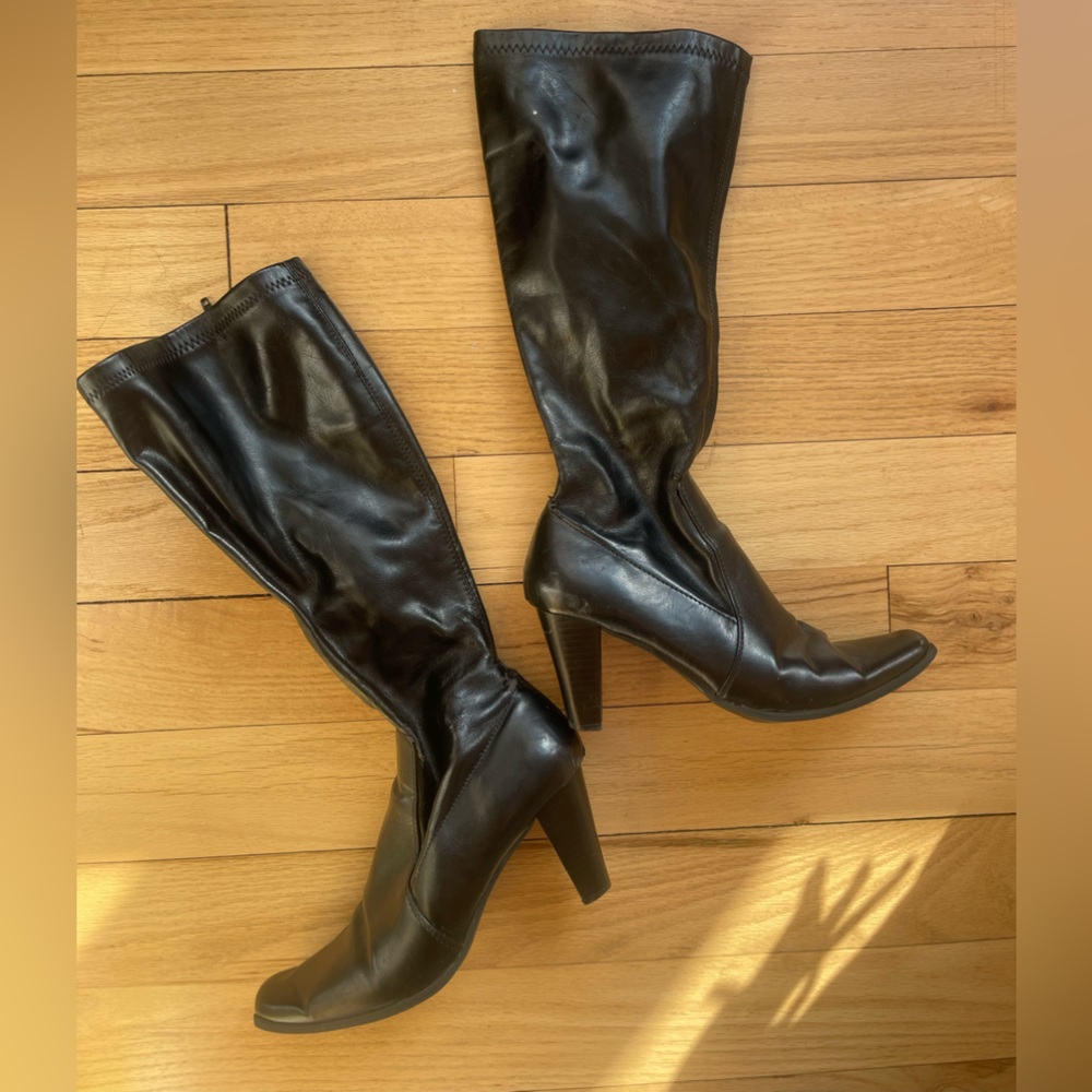 Vintage Knee High Black Boots